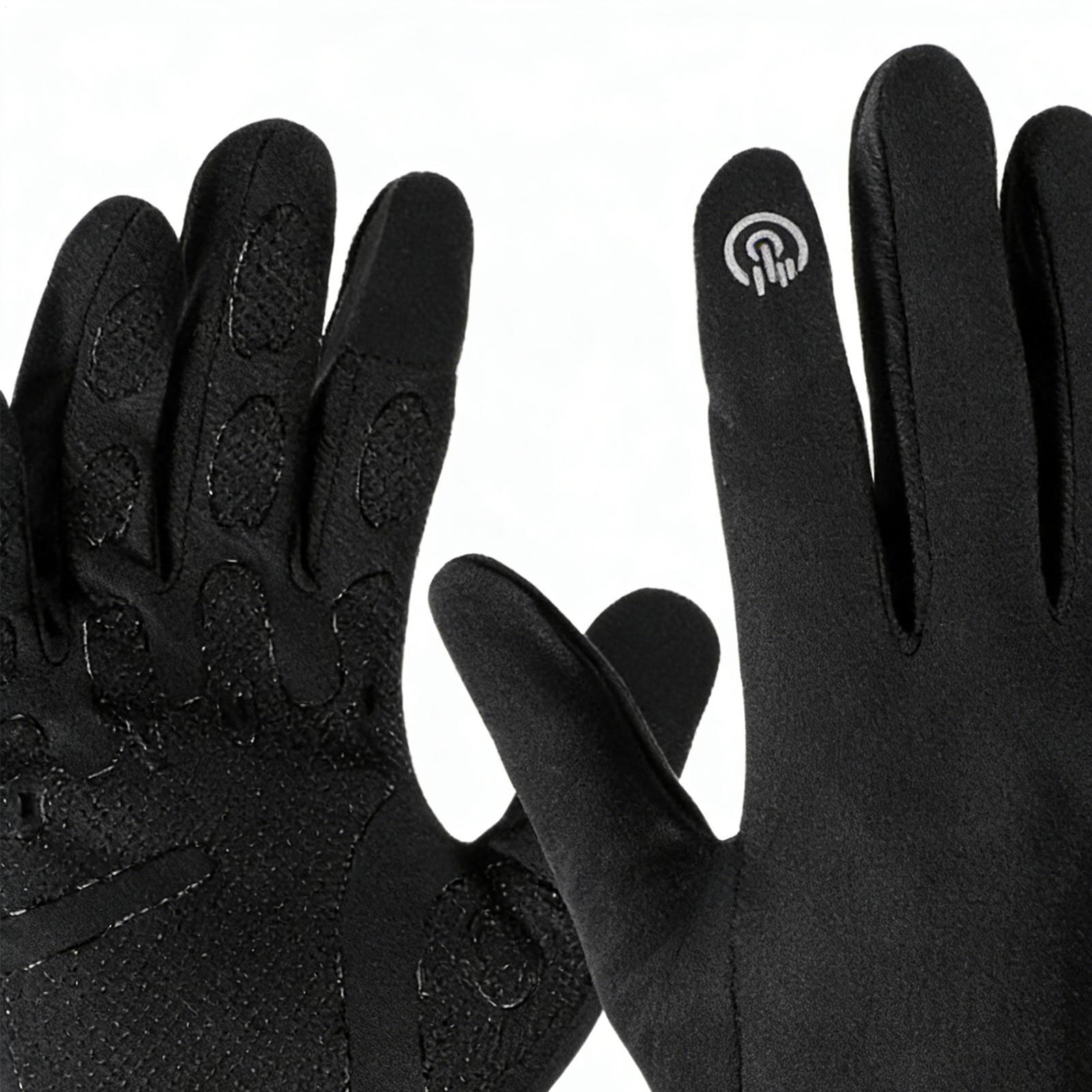 Running Gear Cold Weather - Gants de cyclisme chauds, doigt complet,