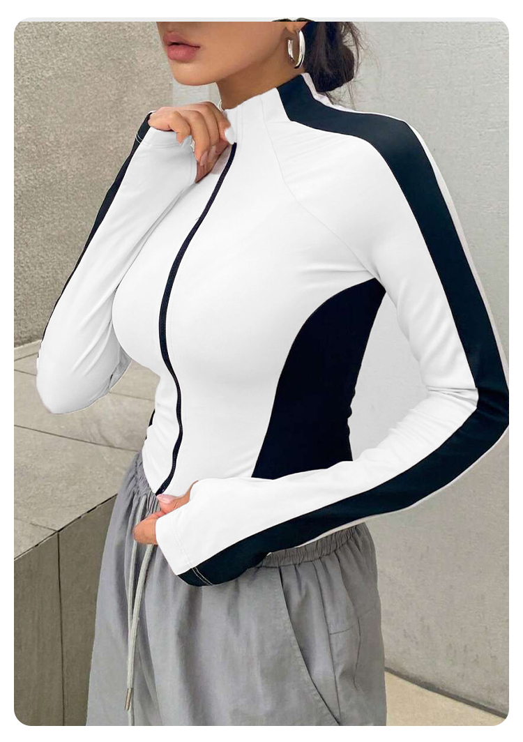 Veste de yoga à col montant po - Running Gear For Women avis et prix