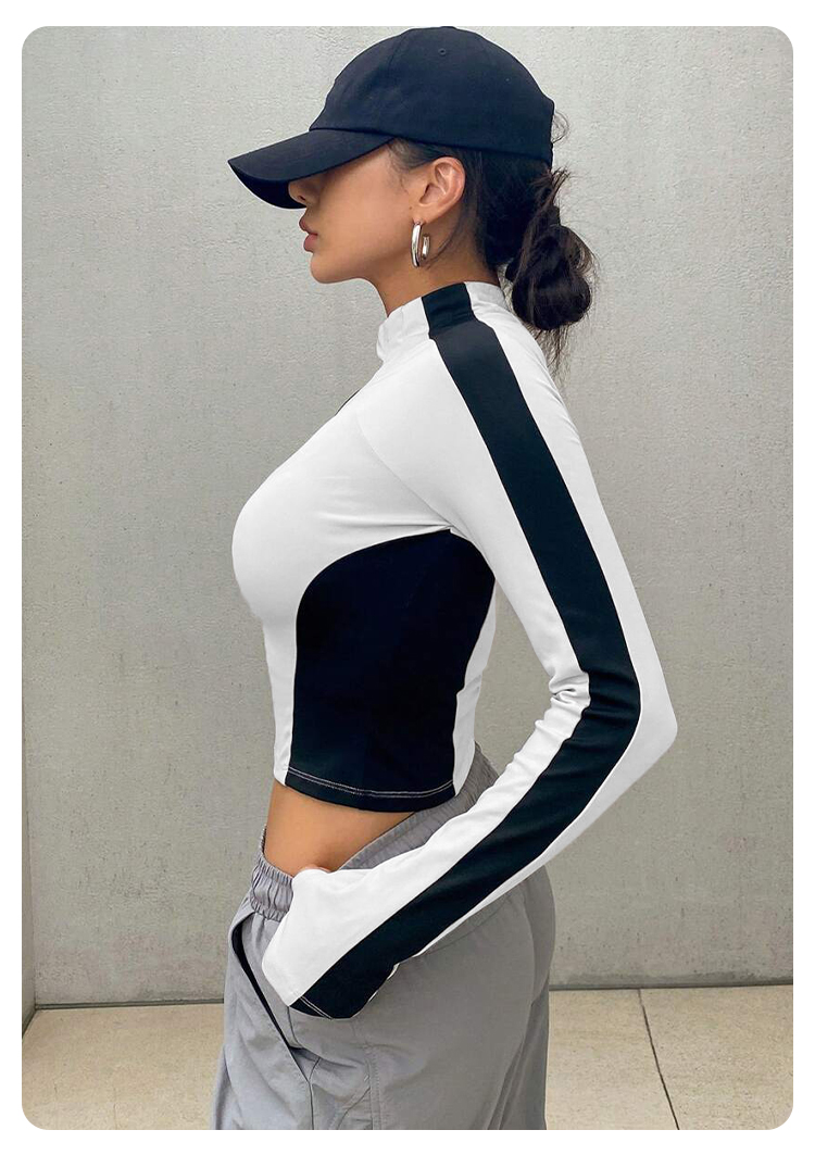 Veste de yoga à col montant po - Running Gear For Women avis et prix