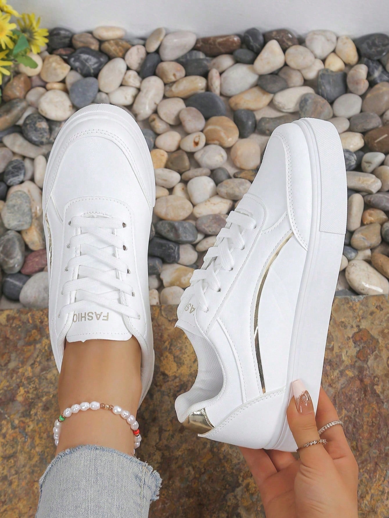 Baskets décontractées blanches - Running Gear For Women avis et prix